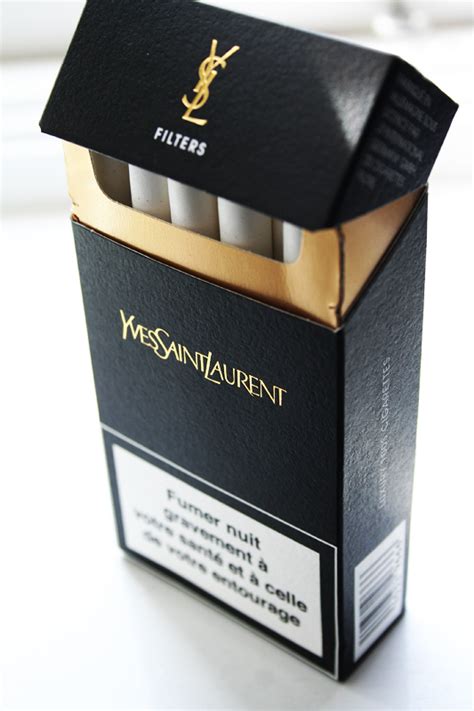 yves saint laurent black cigarettes|ysl designer ciggies.